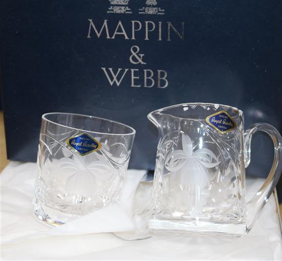 A quantity of Mappin and Webb glassware